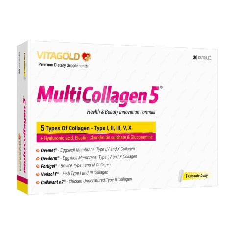 Снимка на Мултиколаген - За нормалното функциониране на ставите, капсули х 30, Vitagold за 32.99лв. от Аптека Медея