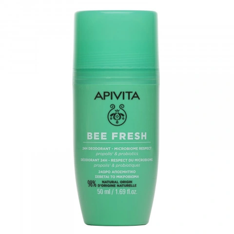 Снимка на Балансиращ дезодорант рол-он за чувствителна кожа, 50мл. Apivita Bee Fresh 24h за 29.99лв. от Аптека Медея