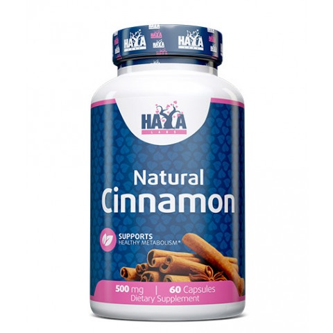 Снимка на Канела, 500 мг. естествена подкрепа за добро кръвно налягане, капсули х 60, Haya labs Organic Cinnamon за 19.99лв. от Аптека Медея