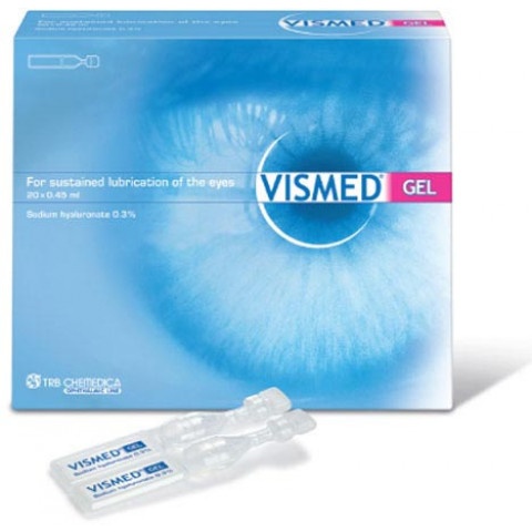 Снимка на Визимед Гел за овлажняване на очи, 0.3%, 0.45мл, 20 дози за 17.99лв. от Аптека Медея
