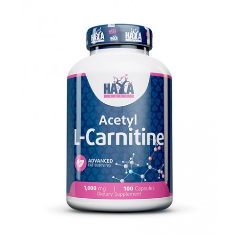 Снимка на Ацетил Л-карнитин 1000 мг. за поддържане на здравословно тегло, капсули х 100, Haya labs Acetyl L-Carnitine за 39.99лв. от Аптека Медея