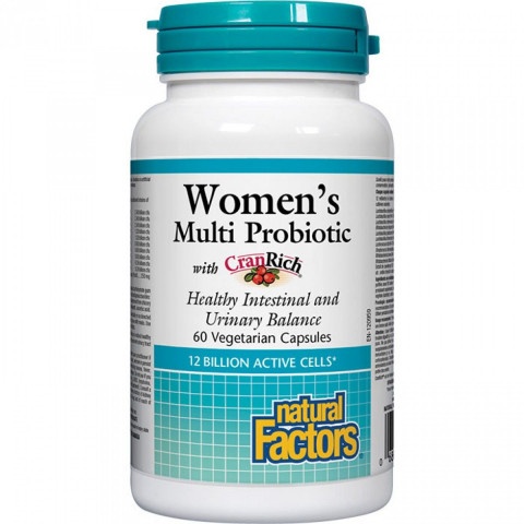 Снимка на Мулти Пробиотик за жени, 60 капсули, Natural Factors за 52.01лв. от Аптека Медея