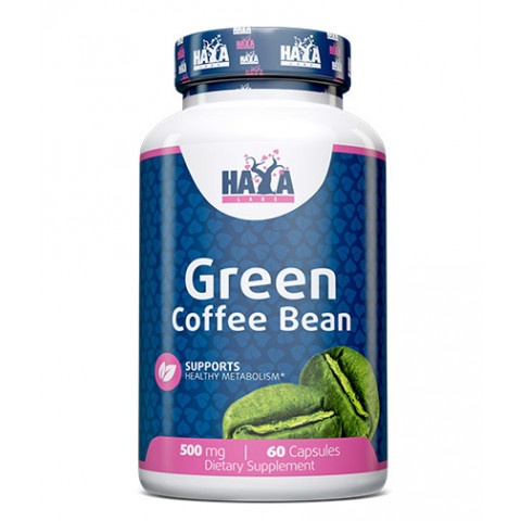 Снимка на Зелено кафе за естествено изгаряне на мазнини, 500 мг. х 60 капсули, Haya Labs Green Coffee Bean за 32.99лв. от Аптека Медея