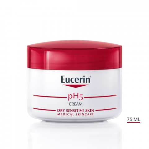 Снимка на Oбогатен подхранващ крем за суха и чувствителна кожа, 75 мл. Eucerin PH5 Cream за 17.51лв. от Аптека Медея
