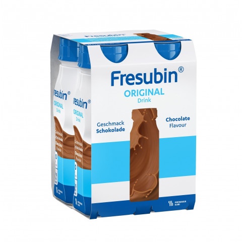 Снимка на Fresubin Original Drink - Ентерална храна за пиене с вкус шоколад, 4 броя х 200 мл., Fresenius за 20.19лв. от Аптека Медея