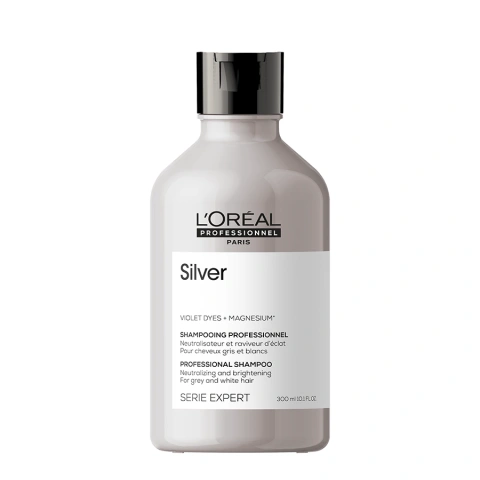 Снимка на L`oreal professionnele Silver шампоан за коса за бели коси 300мл. за 27.59лв. от Аптека Медея