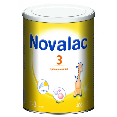 Снимка на Novalac 3 преходно мляко за малки деца от 1 до 3 години 400г. за 20.19лв. от Аптека Медея