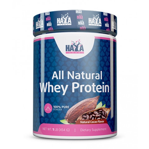 Снимка на Сypoвaтъчeн протеин с вкус на какао, 454г., Haya Labs All Natural Whey Protein за 34.99лв. от Аптека Медея