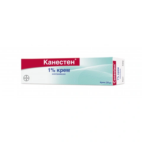 Снимка на Канестен Крем 1%, за лечение на гъбични инфекции върху кожата, 20 г., Bayer за 11.09лв. от Аптека Медея