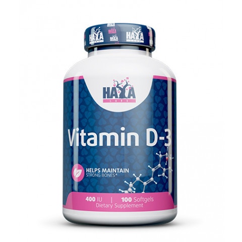 Снимка на Vitamin D-3 (Витамин D-3) 400IU х 100, Haya labs за 18.99лв. от Аптека Медея