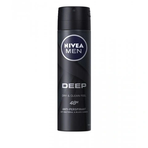 Снимка на Nivea Men Deep Дезодорант спрей 150мл за 6.99лв. от Аптека Медея