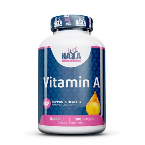 Снимка на Vitamin A (Витамин A) 10,000IU х 100, Haya labs за 13.99лв. от Аптека Медея