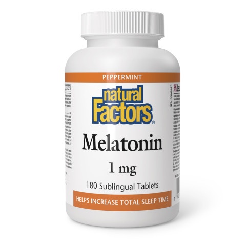 Снимка на Мелатонин 1мг., таблетки х 180, Natural Factors за 18.89лв. от Аптека Медея