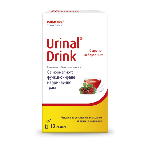 Снимка на Уринал Дринк - За нормално функциониране на уринарния тракт, сашета х 12, Walmark за 18.79лв. от Аптека Медея