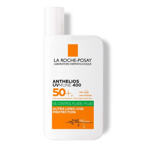 Снимка на Слънцезащитен флуид за лице за мазна кожа, 50 мл. La Roche-Posay Anthelios UV Mune 400 Oil control SPF50+ за 42.89лв. от Аптека Медея