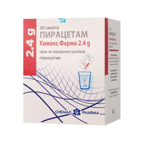 Снимка на Пирацетам 2,4 г., сашета х 20 броя, Chemax Pharma за 14.19лв. от Аптека Медея