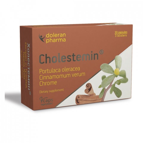 Снимка на Холестемин, хранителна добавка, с екстракт от Тученица, 30 капсули за 19.49лв. от Аптека Медея