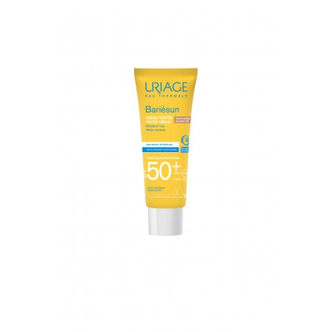 Снимка на Слънцезащитен тониран крем с много висока защита, тъмен цвят, 50 мл., Uriage Bariesun Crème Teintee SPF50+   за 31.69лв. от Аптека Медея