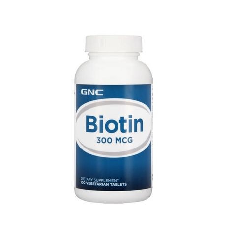 Снимка на Biotin 500мкг. - спомага за поддържането на здрави и красиви коса, кожа и нокти, таблетки х 100, GNC за 21.39лв. от Аптека Медея