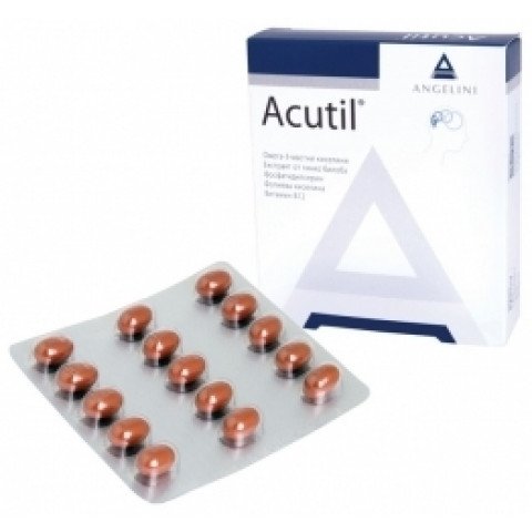 Снимка на Акутил за поддържане на мозъчната функция, 30 капсули, ЦСЦ за 27.89лв. от Аптека Медея