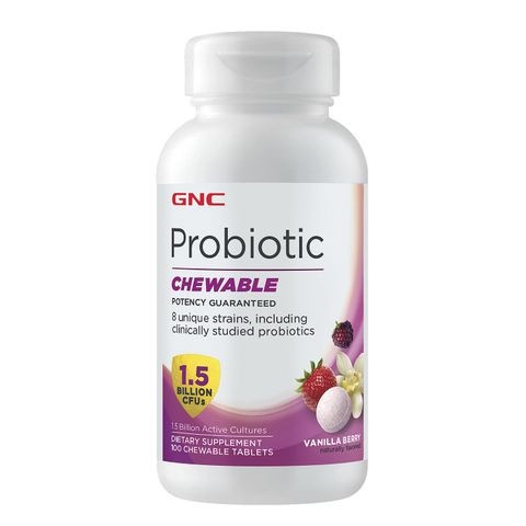 Снимка на Probiotic Chewable 1,5 Billion CFU`s Vanilla Berry - мощен пробиотик, дъвчащи таблетки х 100, GNC за 23.03лв. от Аптека Медея