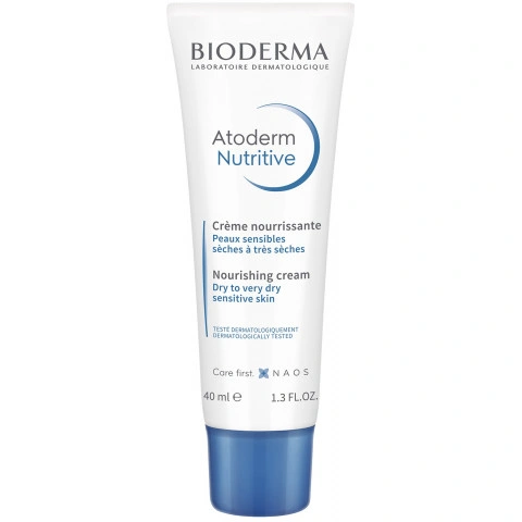 Снимка на Подхранващ крем за лице за суха и много суха кожа, 40 мл., Bioderma Atoderm Nutritive за 19.72лв. от Аптека Медея