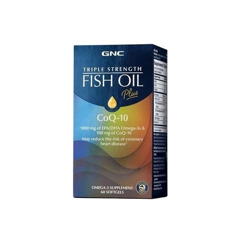 Снимка на Рибено Масло Плюс Коензим Q-10, за силно и здраво сърце, капсули х 60, GNC Fish Oil Plus CоQ-10 за 74.79лв. от Аптека Медея