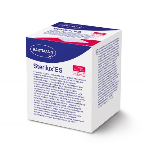 Снимка на Sterilux ES Компрес марлен 8-дипли, 10/10 см. 25 х 2 броя, Hartmann  за 14.29лв. от Аптека Медея