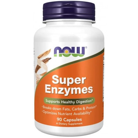 Снимка на Super Enzymes - храносмилателни ензими, капсули х 90, Now Foods за 52.99лв. от Аптека Медея