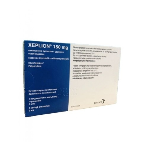 Снимка на Ксеплион 150 мг. инжекционен разтвор с удължено освобождаване, предварително напълнена спринцовка х 1 брой за 959.86лв. от Аптека Медея