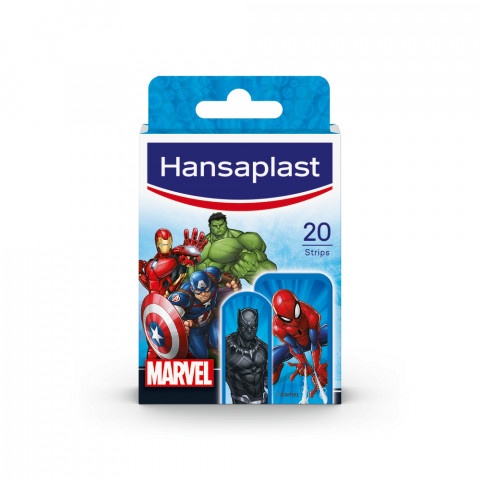 Снимка на Hansaplast Avengers детски пластир 20 броя за 4.89лв. от Аптека Медея