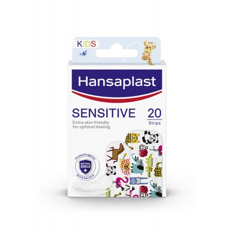 Снимка на Пластири с животни х 20 броя, Hansaplast Kids Sensitive за 4.89лв. от Аптека Медея