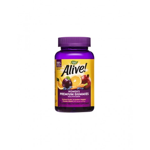 Снимка на Alive Women's Premium Gummies - Мултивитамини за жени, желирани таблетки х 75, Nature's Way за 41.05лв. от Аптека Медея