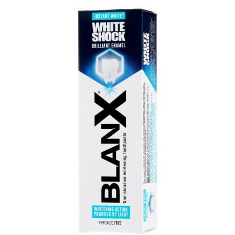 Снимка на Blanx White Shock Instant White паста за зъби избелваща с мигновен ефект 75мл за 8.89лв. от Аптека Медея