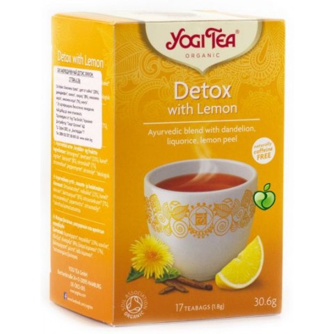 Снимка на Yogi Tea, Детокс чай с Лимон 30,6гр., 17 бр. за 7.19лв. от Аптека Медея