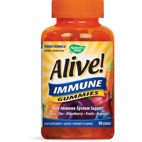 Снимка на Alive! Immune Gumies - Имунна защита желирани таблетки х 90, Nature`s Way за 59.39лв. от Аптека Медея