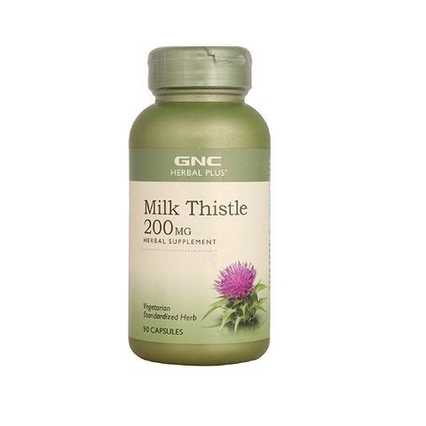 Снимка на Milk Thistle 200мг. - екстракт от семената на бял трън, подкрепа черния дроб, капсули х 90, GNC за 56.39лв. от Аптека Медея