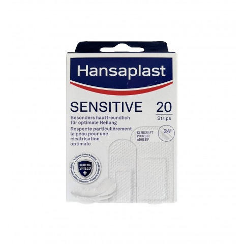Хипоалергенни пластири, деликатни към кожата, х 20 броя, Hansaplast Sensitive