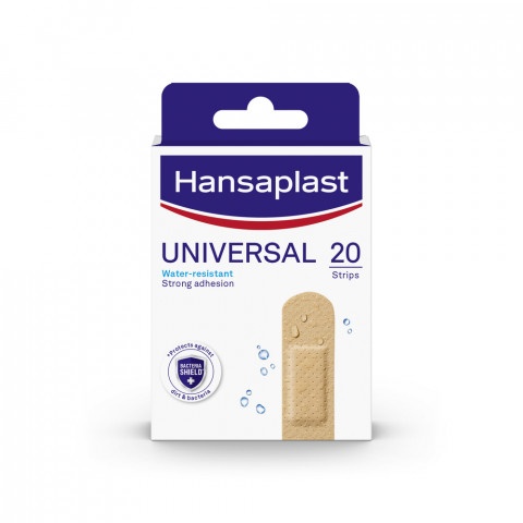 Снимка на Универсални водоустойчиви пластири, х 20 броя, Hansaplast Universal за 4.59лв. от Аптека Медея