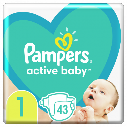 Снимка на Pampers VP №1 пелени за еднократна употреба за бебета с тегло от 2 до 5кг х 43 броя за 21.79лв. от Аптека Медея