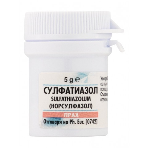 Снимка на Сулфатиазол Прах 5г., Chemax Pharma за 6.19лв. от Аптека Медея