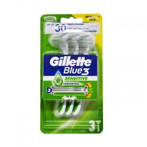 Снимка на Gillette Blue 3 Sens Care самобръсначка х 3 броя за 9.39лв. от Аптека Медея