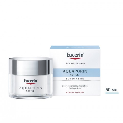 Снимка на Хидратиращ дневен крем за лице, за суха кожа, 50 мл. Eucerin AQUAporin Active за 33.19лв. от Аптека Медея