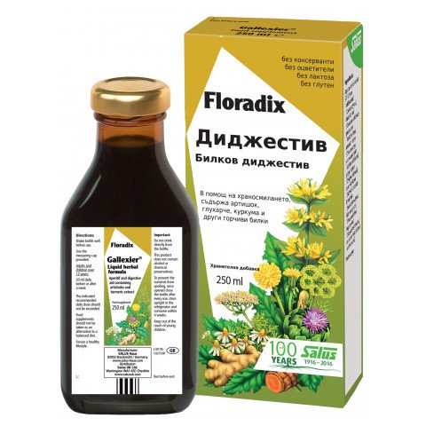 Снимка на Floradix Диджестив билков сироп за по-добро храносмилане, 250 мл. за 28.29лв. от Аптека Медея