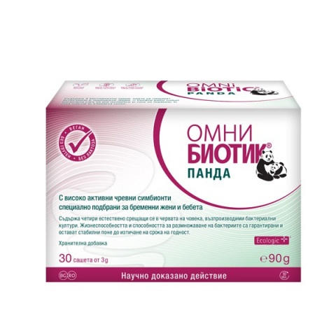 Снимка на Омни Биотик Панда - Пробиотик за майки и бебета, 30 сашета х 3 г. за 81.69лв. от Аптека Медея