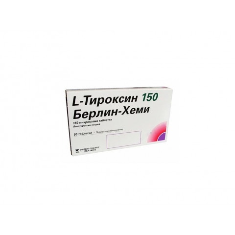Снимка на L - Тироксин 150 мкг, таблетки х 50, Берлин-Хеми за 4.19лв. от Аптека Медея