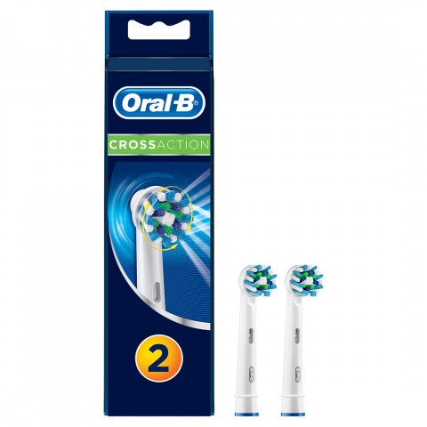 Снимка на Oral-B Cross Action Резервен накрайник за електрическа четка за зъби х 2 броя за 21.29лв. от Аптека Медея