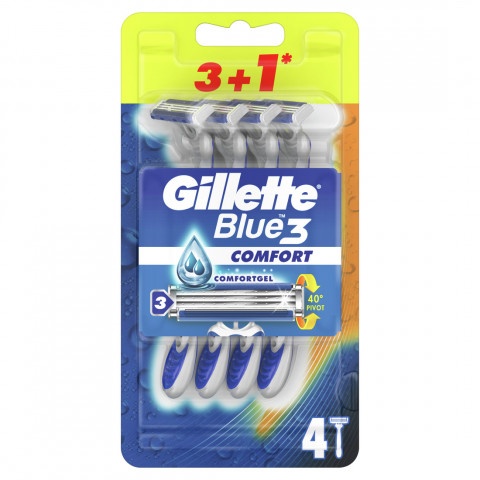 Снимка на Gillette Blue 3 самобръсначка х 3 + 1 броя за 9.39лв. от Аптека Медея