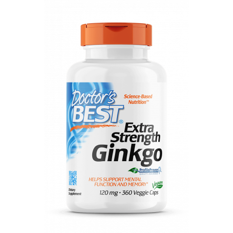 Снимка на Extra Strength Ginkgo (Гинко Билоба) - повишава умствената функция и паметта 120мг х 360 капсули Doctor's за 65.24лв. от Аптека Медея