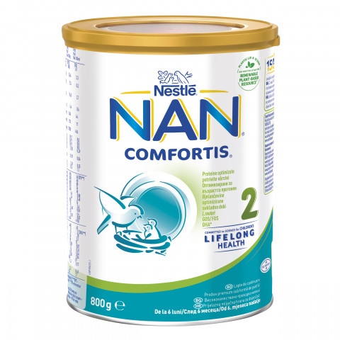 Снимка на NAN Comfortis 2 Преходно мляко за оптимален растеж в периода на захранване х 800гр за 41.29лв. от Аптека Медея